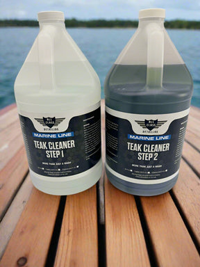 All Class Detailing Marine Teak Cleaner Step 1