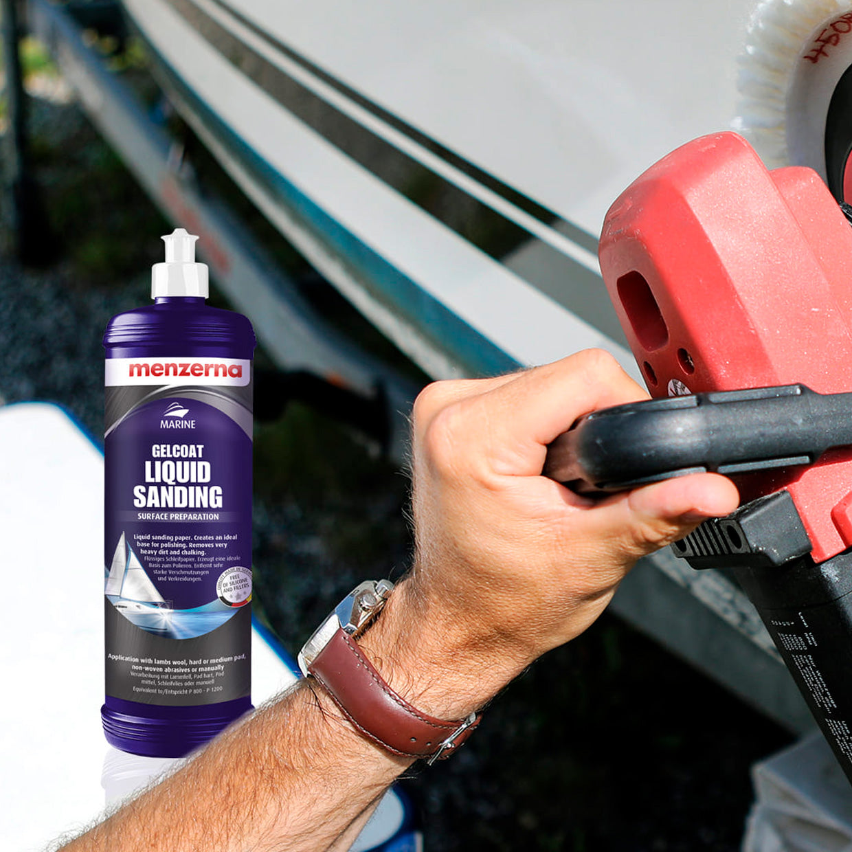 Menzerna Marine: Gelcoat Liquid Sanding